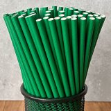 Plain Solid Deep Forest Kelly Green Paper Straws 500 Pcs Plain Solid Deep Forest Kelly Green Paper Straws 500 Pcs